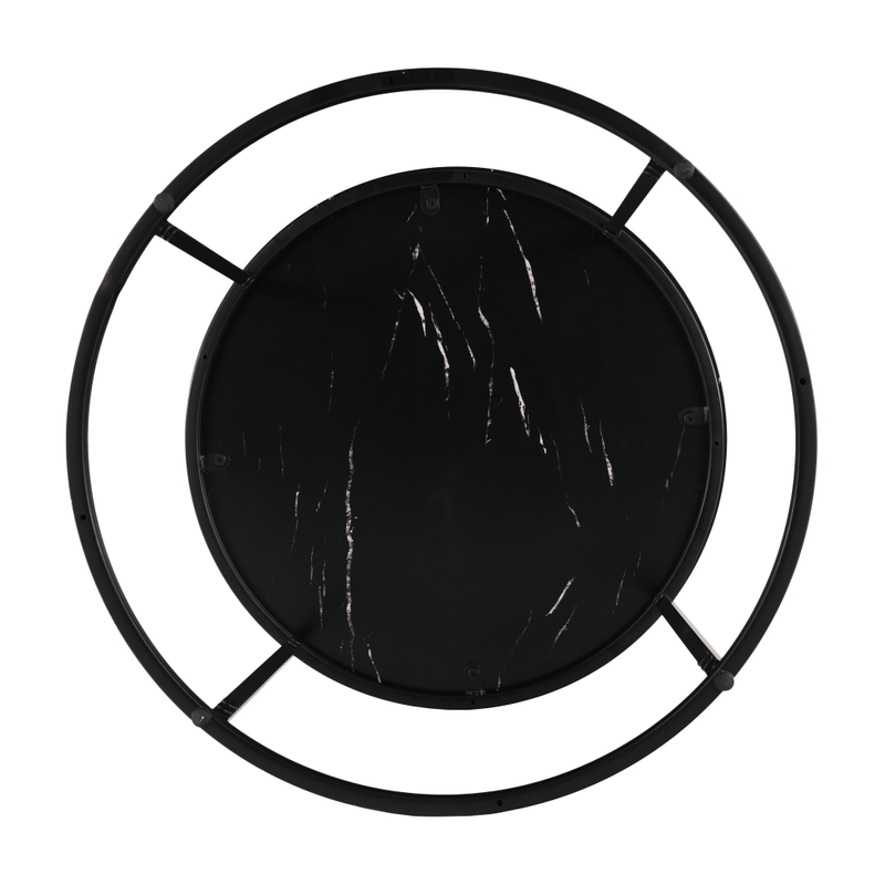 Casa si Gradina - Mobilier - Mese si birouri - Masute de cafea - Masuta de cafea, marmura neagra / metal negru, GAGIN - Infinity.ro