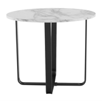 Casa si Gradina - Mobilier - Mese si birouri - Masute de cafea - Masuta de cafea, marmura alba / metal negru, SALINO - Infinity.ro