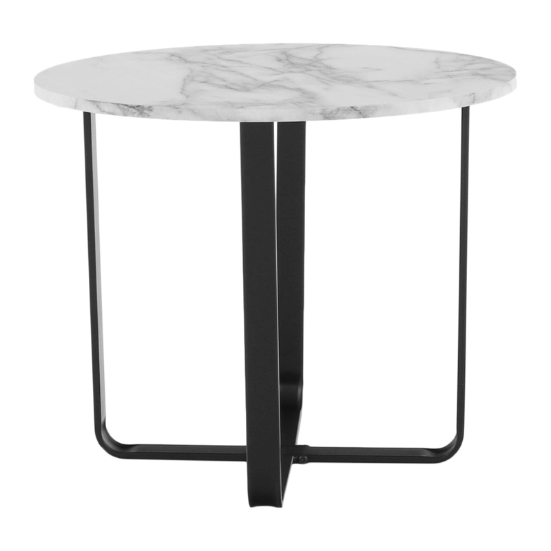 Casa si Gradina - Mobilier - Mese si birouri - Masute de cafea - Masuta de cafea, marmura alba / metal negru, SALINO - Infinity.ro