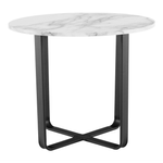 Casa si Gradina - Mobilier - Mese si birouri - Masute de cafea - Masuta de cafea, marmura alba / metal negru, SALINO - Infinity.ro