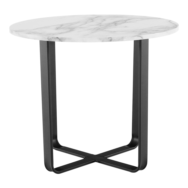 Casa si Gradina - Mobilier - Mese si birouri - Masute de cafea - Masuta de cafea, marmura alba / metal negru, SALINO - Infinity.ro