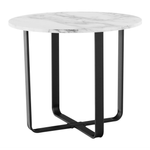 Casa si Gradina - Mobilier - Mese si birouri - Masute de cafea - Masuta de cafea, marmura alba / metal negru, SALINO - Infinity.ro
