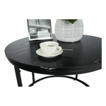 Casa si Gradina - Mobilier - Mese si birouri - Masute de cafea - Masuta de cafea, marmura neagra / metal negru, GAGIN - Infinity.ro