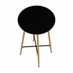 Casa si Gradina - Mobilier - Mese si birouri - Mese living - Masa de bar, negru/stejar, diametru 60 cm, IMAM - Infinity.ro