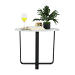Casa si Gradina - Mobilier - Mese si birouri - Masute de cafea - Masuta de cafea, marmura alba / metal negru, SALINO - Infinity.ro