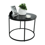 Casa si Gradina - Mobilier - Mese si birouri - Masute de cafea - Masuta de cafea, marmura neagra / metal negru, GAGIN - Infinity.ro