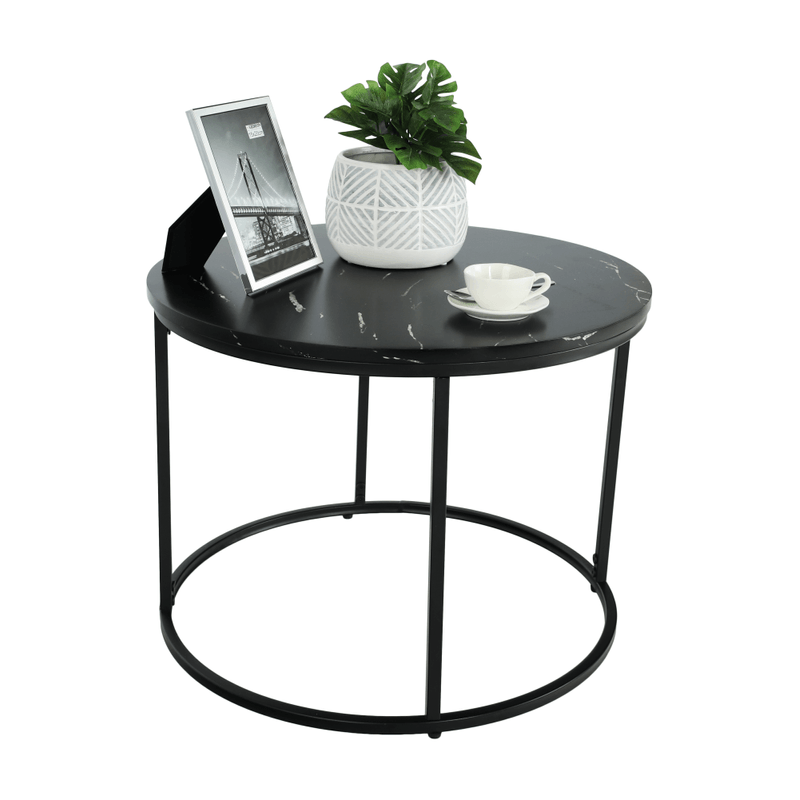 Casa si Gradina - Mobilier - Mese si birouri - Masute de cafea - Masuta de cafea, marmura neagra / metal negru, GAGIN - Infinity.ro