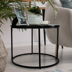 Casa si Gradina - Mobilier - Mese si birouri - Masute de cafea - Masuta de cafea, marmura neagra / metal negru, GAGIN - Infinity.ro