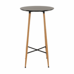 Casa si Gradina - Mobilier - Mese si birouri - Mese living - Masa de bar, negru/stejar, diametru 60 cm, IMAM - Infinity.ro