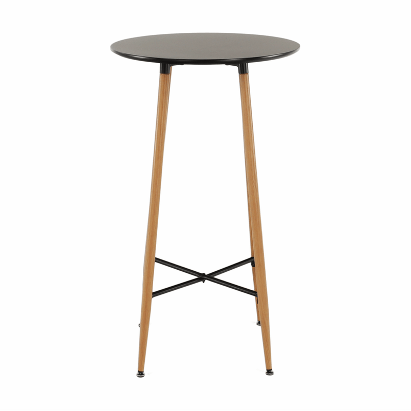 Casa si Gradina - Mobilier - Mese si birouri - Mese living - Masa de bar, negru/stejar, diametru 60 cm, IMAM - Infinity.ro