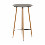Casa si Gradina - Mobilier - Mese si birouri - Mese living - Masa de bar, negru/stejar, diametru 60 cm, IMAM - Infinity.ro