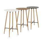 Casa si Gradina - Mobilier - Mese si birouri - Mese living - Masa de bar, negru/stejar, diametru 60 cm, IMAM - Infinity.ro