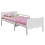Casa si Gradina - Mobilier - Paturi si accesorii - Paturi - Pat, lungime reglabila, alb, EUNIKA - Infinity.ro