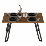 Casa si Gradina - Mobilier - Mese si birouri - Mese bucatarie si dining - Masa dining, stejar/negru, 140x83 cm, PEDAL - Infinity.ro