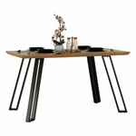 Casa si Gradina - Mobilier - Mese si birouri - Mese bucatarie si dining - Masa dining, stejar/negru, 140x83 cm, PEDAL - Infinity.ro