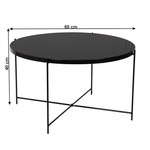 Casa si Gradina - Mobilier - Mese si birouri - Masute de cafea - Masuta de cafea, sticla/metal  KURTIS - Infinity.ro