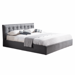 Casa si Gradina - Mobilier - Paturi si accesorii - Paturi - Pat, gri, ELSIE, 180x200 - Infinity.ro