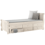 Casa si Gradina - Mobilier - Paturi si accesorii - Paturi - Pat cu pat suplimentar, alb antic, 90x200, ANTIKO - Infinity.ro