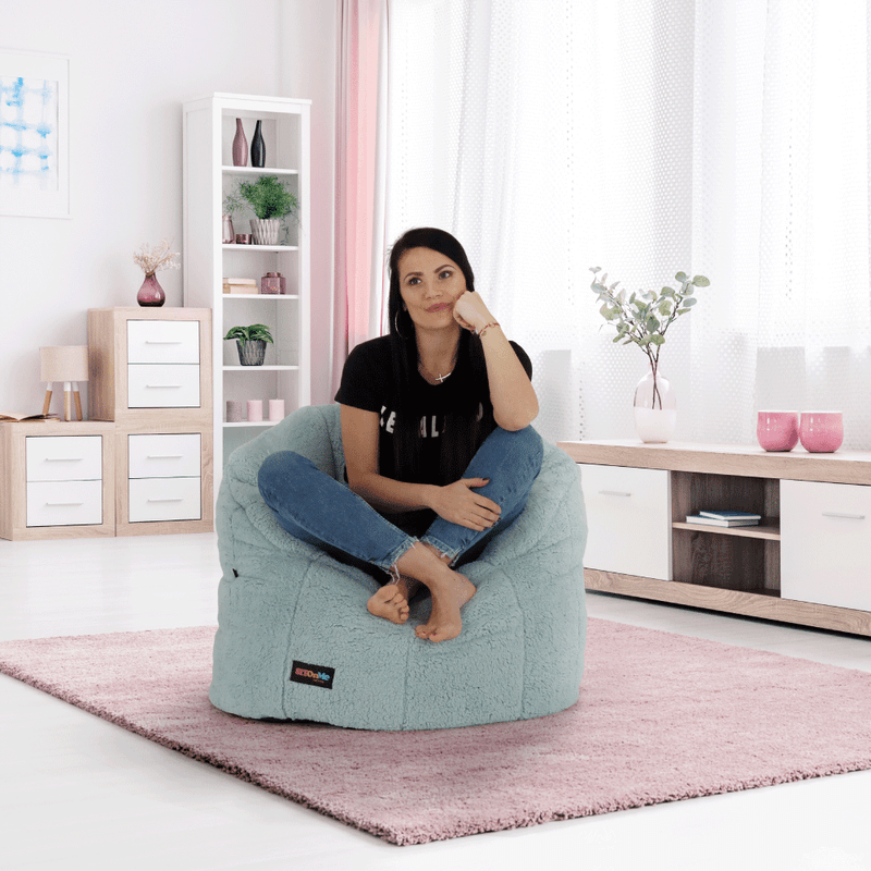 Casa si Gradina - Mobilier - Scaune si fotolii - Fotolii - Fotoliu tip sac, material textil mentol, ALMERO - Infinity.ro