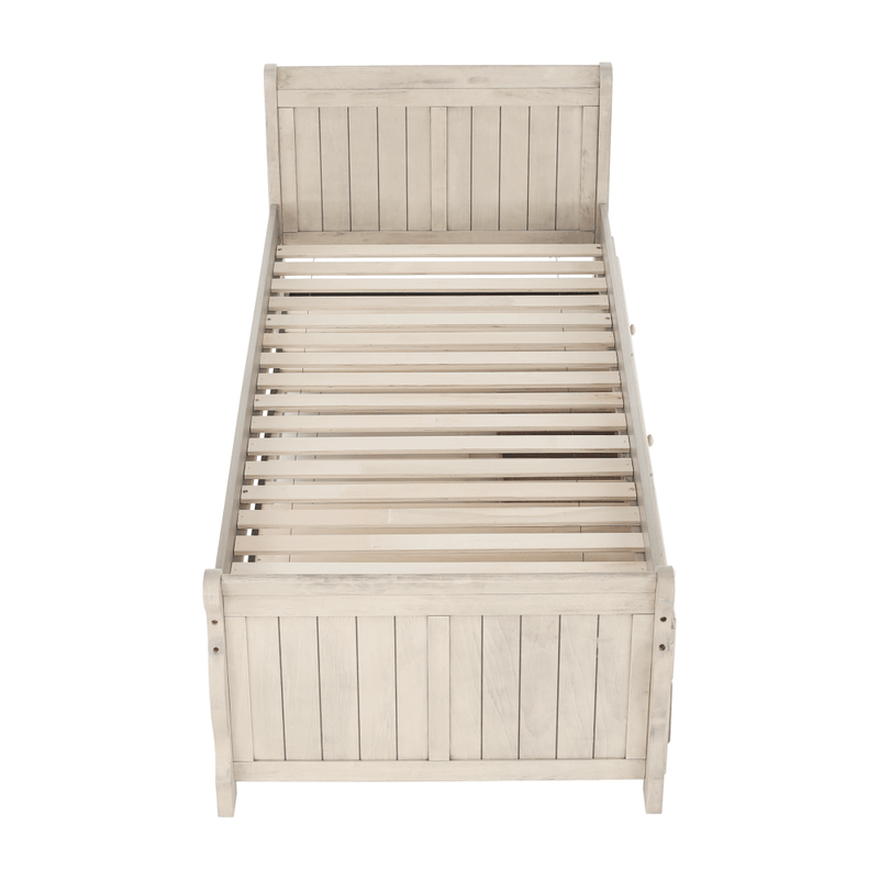 Casa si Gradina - Mobilier - Paturi si accesorii - Paturi - Pat cu pat suplimentar, alb antic, 90x200, ANTIKO - Infinity.ro