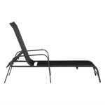 Casa si Gradina - Gradina si terasa - Mobilier exterior - Scaune si sezlonguri gradina - Stivuibil sezlong de gradina reglabil, negru/gri, ATREO - Infinity.ro