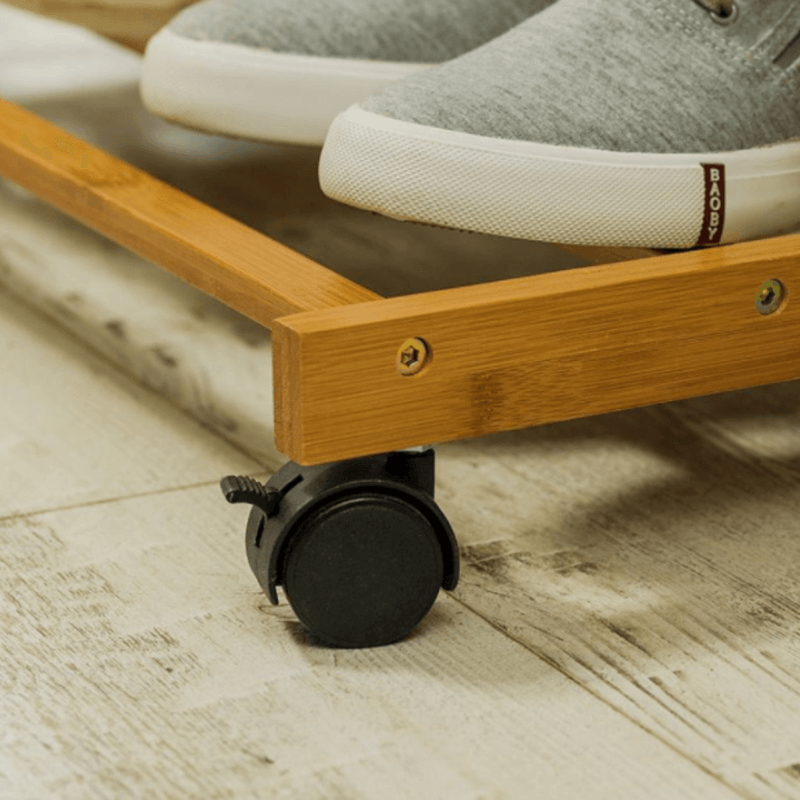 Casa si Gradina - Mobilier - Organizare si depozitare - Cuiere - Stander haine, bambus, latime 100 cm, VIKIR TYP 3 - Infinity.ro