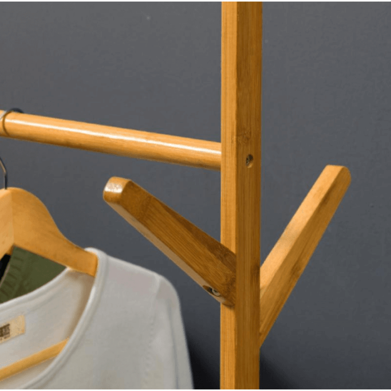 Casa si Gradina - Mobilier - Organizare si depozitare - Cuiere - Stander haine, bambus, latime 100 cm, VIKIR TYP 3 - Infinity.ro
