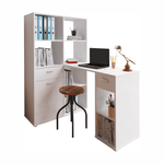 Casa si Gradina - Mobilier - Mese si birouri - Birouri - Masa PC cu etajera, alb, MINESON - Infinity.ro