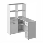 Casa si Gradina - Mobilier - Mese si birouri - Birouri - Masa PC cu etajera, alb, MINESON - Infinity.ro