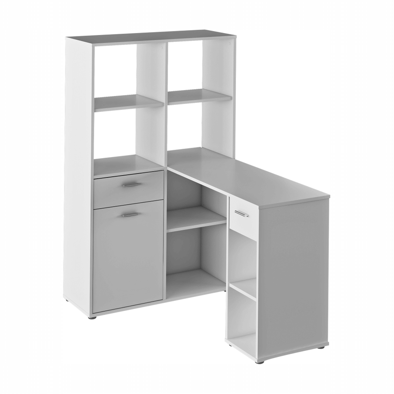 Casa si Gradina - Mobilier - Mese si birouri - Birouri - Masa PC cu etajera, alb, MINESON - Infinity.ro