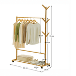 Casa si Gradina - Mobilier - Organizare si depozitare - Cuiere - Stander haine, bambus, latime 100 cm, VIKIR TYP 3 - Infinity.ro