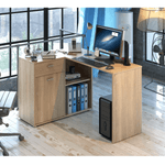 Casa si Gradina - Mobilier - Mese si birouri - Birouri - Masa PC de colt, stejar sonoma, KALIMERO - Infinity.ro