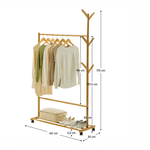 Casa si Gradina - Mobilier - Organizare si depozitare - Cuiere - Stander haine, bambus, latime 60 cm, VIKIR TYP 1 - Infinity.ro