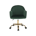 Casa si Gradina - Mobilier - Scaune si fotolii - Fotolii - Fotoliu de birou, verde material Velvet /auriu, EROL - Infinity.ro
