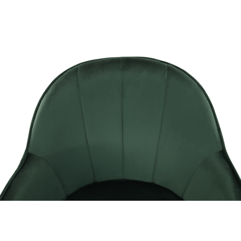 Casa si Gradina - Mobilier - Scaune si fotolii - Fotolii - Fotoliu de birou, verde material Velvet /auriu, EROL - Infinity.ro