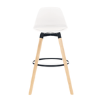 Casa si Gradina - Mobilier - Scaune si fotolii - Scaune - Scaun bar, alb/fag, EVANS - Infinity.ro
