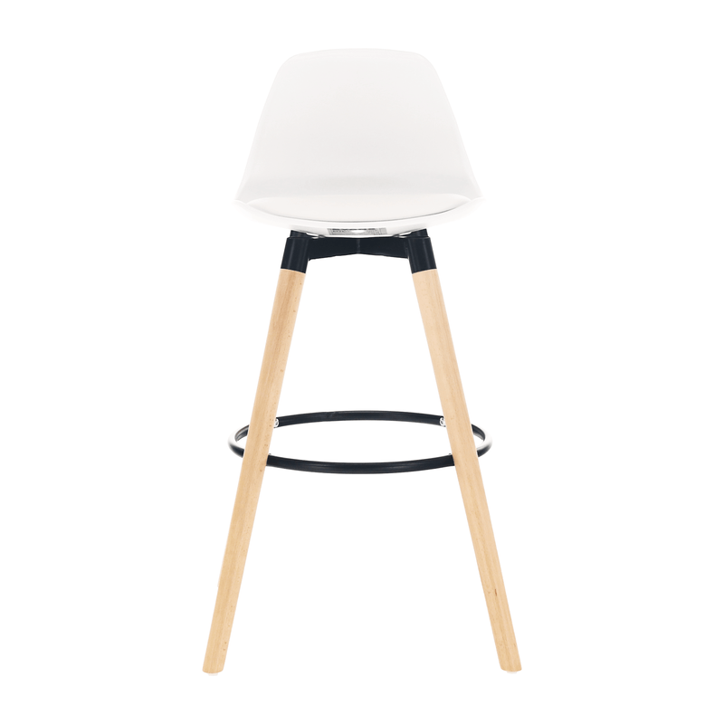 Casa si Gradina - Mobilier - Scaune si fotolii - Scaune - Scaun bar, alb/fag, EVANS - Infinity.ro