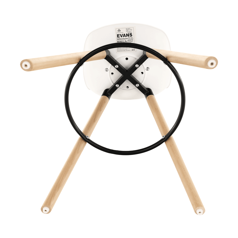 Casa si Gradina - Mobilier - Scaune si fotolii - Scaune - Scaun bar, alb/fag, EVANS - Infinity.ro