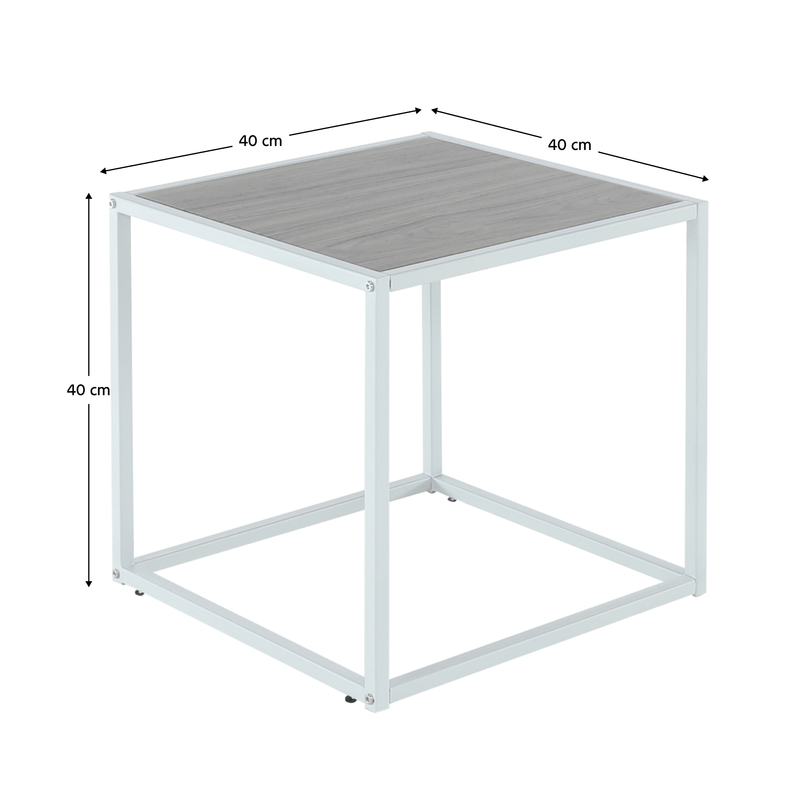Casa si Gradina - Mobilier - Mese si birouri - Masute de cafea - Masuta portabila, stejar/alb, JAKIM TYP 2 NEW - Infinity.ro