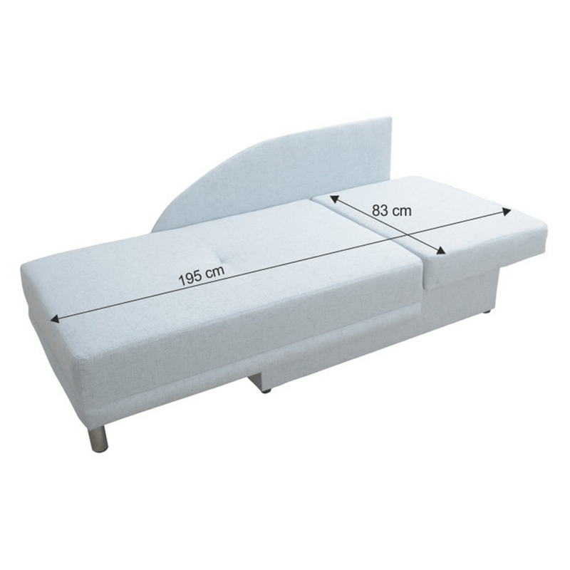 Casa si Gradina - Mobilier - Canapele si coltare - Canapele - Canapea, extensibila, de dreapta, LAUREL, albastru deschis - Infinity.ro