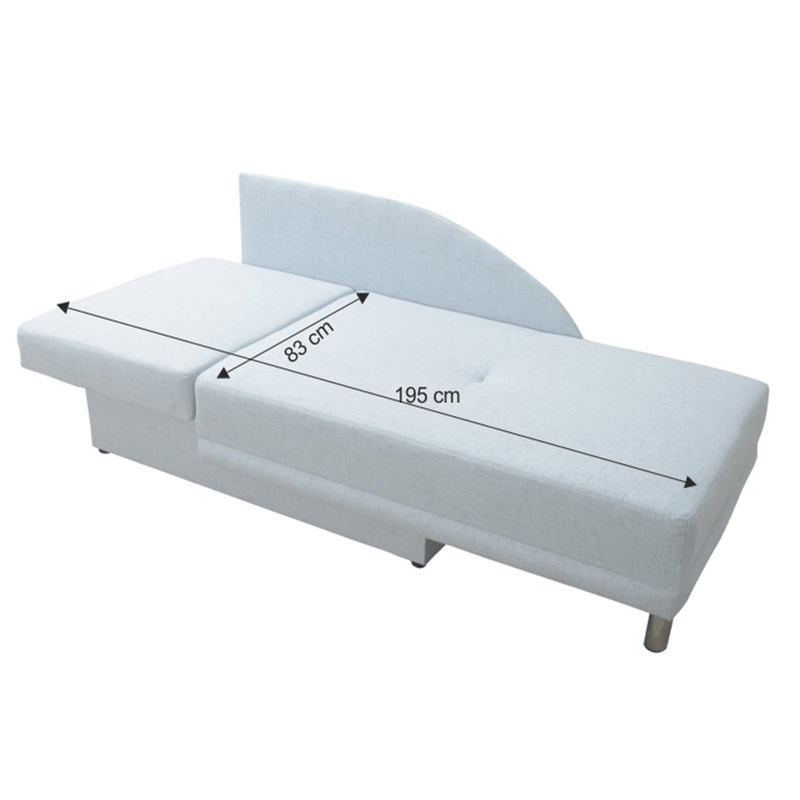 Casa si Gradina - Mobilier - Canapele si coltare - Canapele - Canapea, albastru deschis, extensibila, de stanga, LAUREL - Infinity.ro