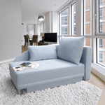 Casa si Gradina - Mobilier - Canapele si coltare - Canapele - Canapea, extensibila, de dreapta, LAUREL, albastru deschis - Infinity.ro