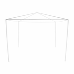 Casa si Gradina - Gradina si terasa - Umbrele si pavilioane - Corturi evenimente - Cort de gradina pentru party, alb, 3x3 m, TEKNO TYP 1 - Infinity.ro