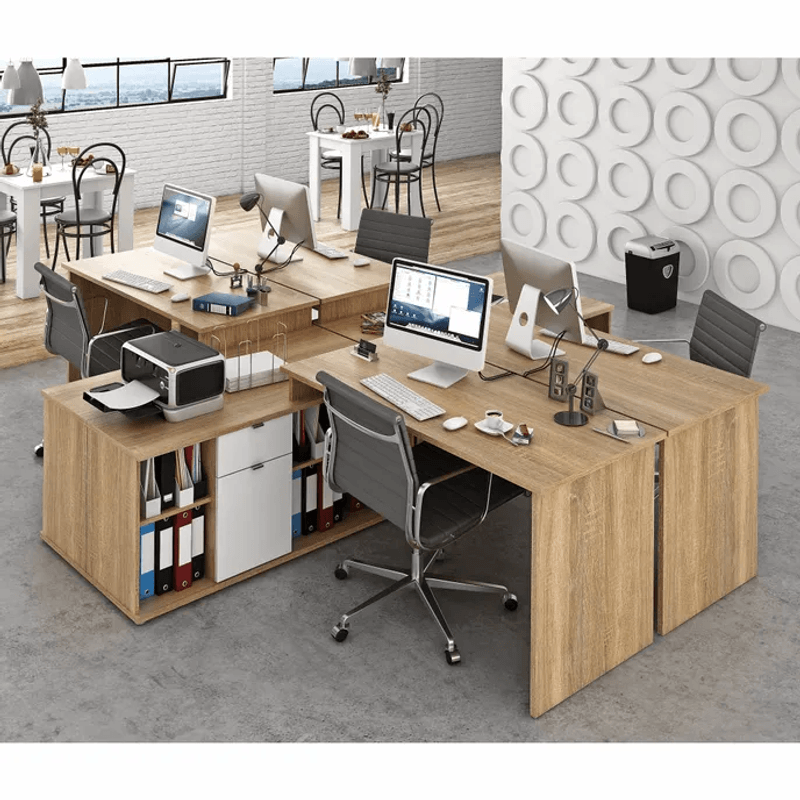 Casa si Gradina - Mobilier - Mese si birouri - Birouri - Masa pentru scris, stejar sonoma/alb, DALTON 2 NEW VE 02 - Infinity.ro