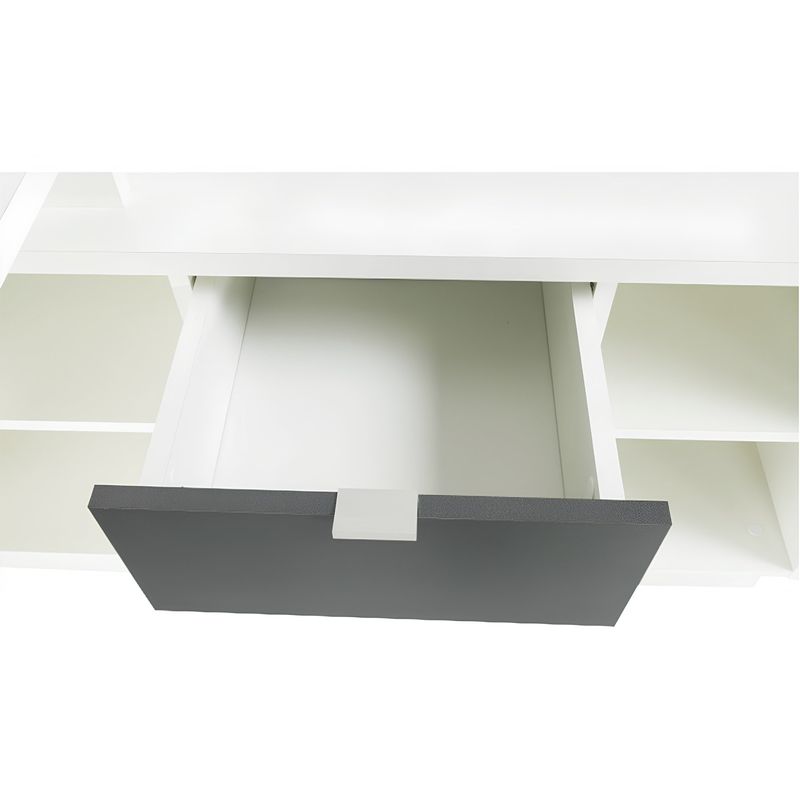 Casa si Gradina - Mobilier - Mese si birouri - Mese bucatarie si dining - Masa de scris, alb/gri, DALTON 2  NEW VE 02 - Infinity.ro