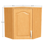 Casa si Gradina - Mobilier - Comode si corpuri - Corpuri bucatarie - Cabinet de bucatarie, superior, stanga, anin, LORA MDF NEW KLASIK W60/60 - Infinity.ro