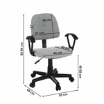 Casa si Gradina - Mobilier - Scaune si fotolii - Scaune - Scaun de birou, gri/negru, TAMSON - Infinity.ro