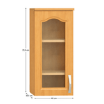 Casa si Gradina - Mobilier - Comode si corpuri - Corpuri bucatarie - Cabinet de bucatarie, superior, stanga, anin, LORA MDF NEW KLASIK W40S - Infinity.ro