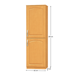 Casa si Gradina - Mobilier - Dulapuri si sifoniere - Dulapuri - Dulap de bucatarie, pentru alimente, dreapta, arin, LORA MDF NEW KLASIK S60LO - Infinity.ro