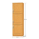 Casa si Gradina - Mobilier - Dulapuri si sifoniere - Dulapuri - Dulap de bucatarie, pentru alimente, dreapta, arin, LORA MDF NEW KLASIK S40/210/57 - Infinity.ro